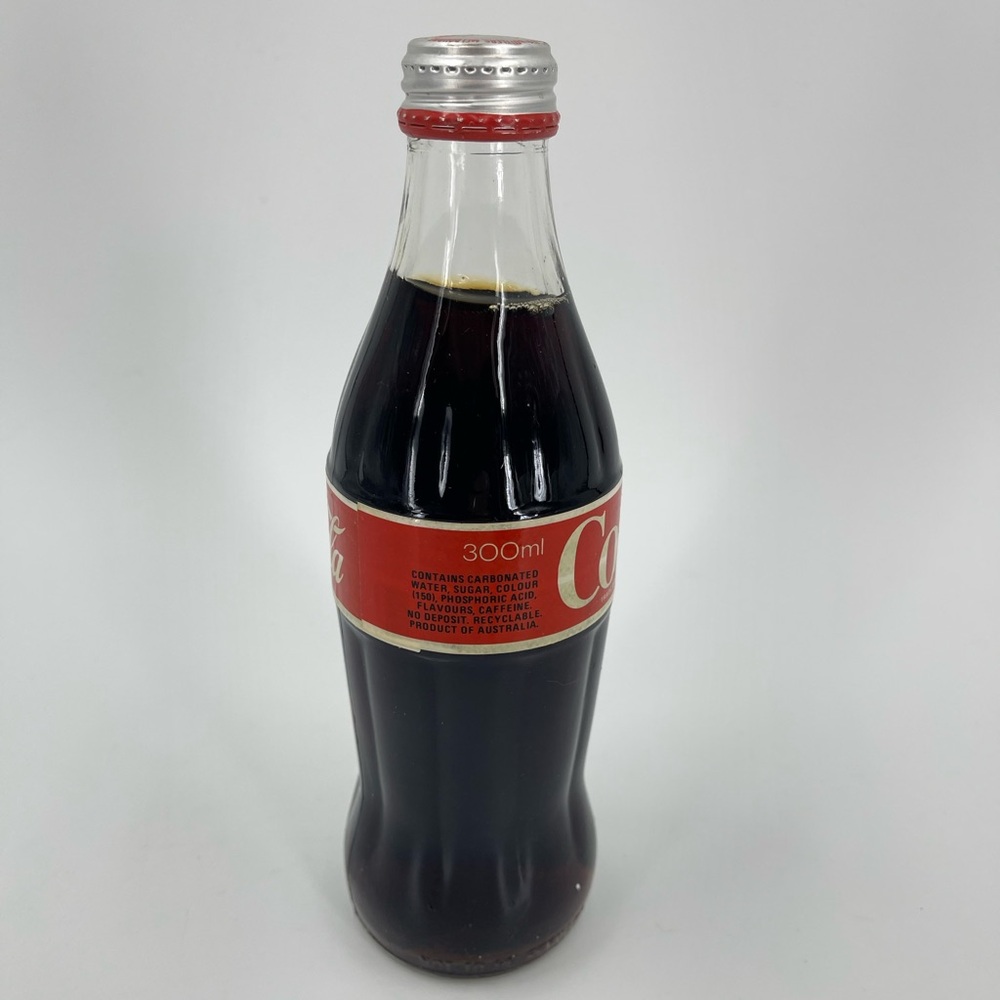 Coke Coca Cola Glass Bottle 300ml Australia Australian Bottled Vintage Retro HTF - Picture 7 of 10